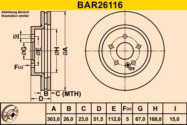 Barum BAR26116 - Тормозной диск unicars.by