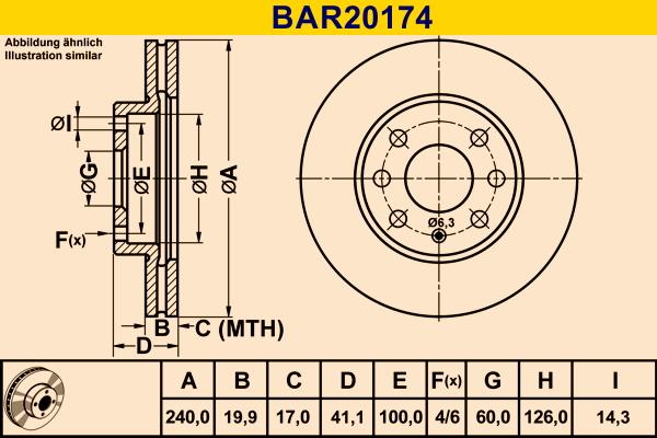 Barum BAR20174 - Тормозной диск unicars.by