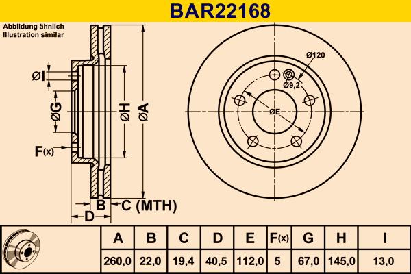 Barum BAR22168 - Тормозной диск unicars.by