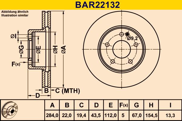 Barum BAR22132 - Тормозной диск unicars.by