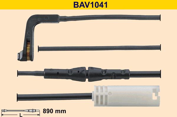 Barum BAV1041 - Сигнализатор, износ тормозных колодок unicars.by