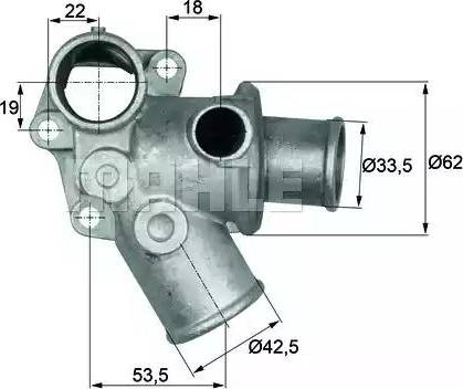 BEHR TI 73 80D - Термостат охлаждающей жидкости / корпус unicars.by