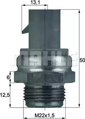 BEHR TSW 14D - Термовыключатель, вентилятор радиатора / кондиционера unicars.by