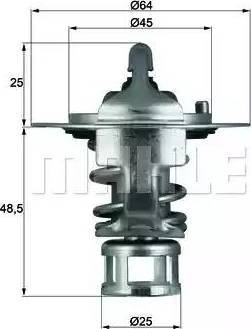 BEHR TX 65 77 - Термостат охлаждающей жидкости / корпус unicars.by