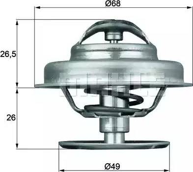 BEHR TX 62 89 - Термостат охлаждающей жидкости / корпус unicars.by