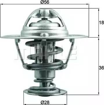 BEHR TX 199 88D - Термостат охлаждающей жидкости / корпус unicars.by