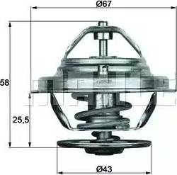 BEHR TX 19 75D - Термостат охлаждающей жидкости / корпус unicars.by