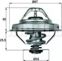 BEHR TX 28 88D - Термостат охлаждающей жидкости / корпус unicars.by