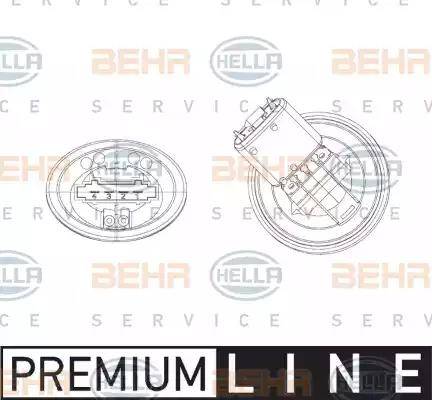 BEHR HELLA Service 5HL 351 321-301 - Регулятор, вентилятор салона unicars.by