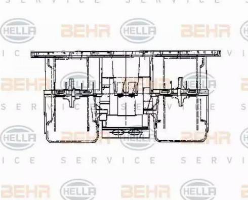 BEHR HELLA Service 8EW 009 160-781 - Вентилятор салона unicars.by