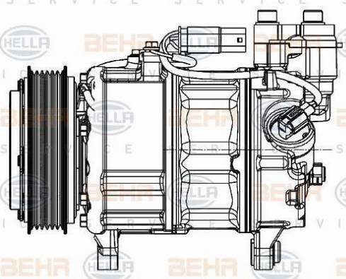 BEHR HELLA Service 8FK 351 007-231 - Компрессор кондиционера unicars.by