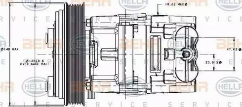 BEHR HELLA Service 8FK 351 334-131 - Компрессор кондиционера unicars.by