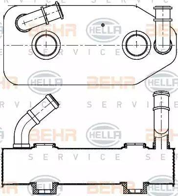 BEHR HELLA Service 8MO 376 787-681 - Масляный радиатор, автоматическая коробка передач unicars.by