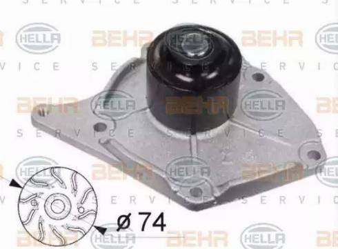 BEHR HELLA Service 8MP 376 800-514 - Водяной насос unicars.by