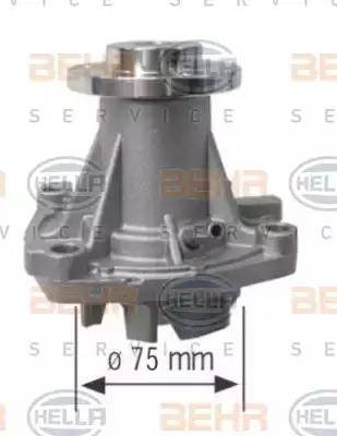 BEHR HELLA Service 8MP 376 801-464 - Водяной насос unicars.by