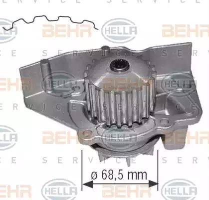 BEHR HELLA Service 8MP 376 801-614 - Водяной насос unicars.by