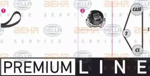 BEHR HELLA Service 8MP 376 801-821 - Водяной насос + комплект зубчатого ремня ГРМ unicars.by