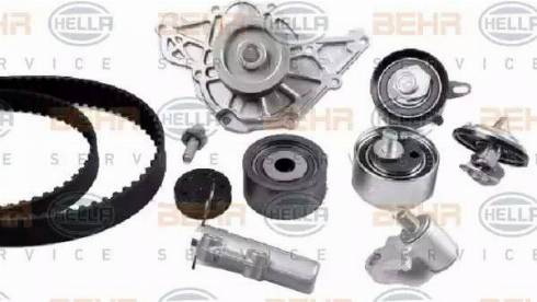 BEHR HELLA Service 8MP 376 877-801 - Водяной насос + комплект зубчатого ремня ГРМ unicars.by