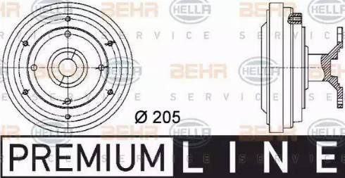 BEHR HELLA Service 8MV 376 731-431 - Сцепление, вентилятор радиатора unicars.by