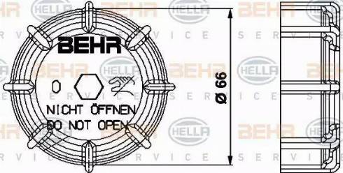 BEHR HELLA Service 8MY 376 737-031 - Крышка, резервуар охлаждающей жидкости unicars.by