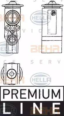 BEHR HELLA Service 8UW 351 239-071 - Расширительный клапан, кондиционер unicars.by