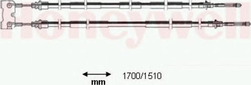 BENDIX 432933 B - Тросик, cтояночный тормоз unicars.by