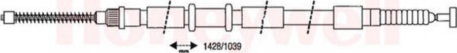 BENDIX 432652B - Тросик, cтояночный тормоз unicars.by