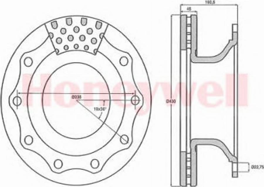 BENDIX 569000B - Тормозной диск unicars.by