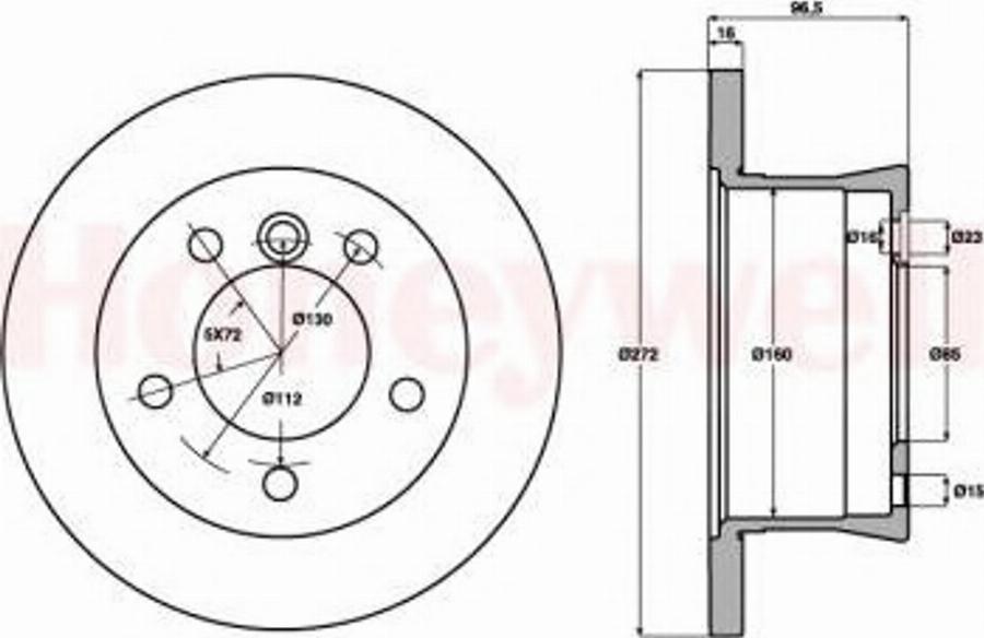 BENDIX 569121 B - Тормозной диск unicars.by