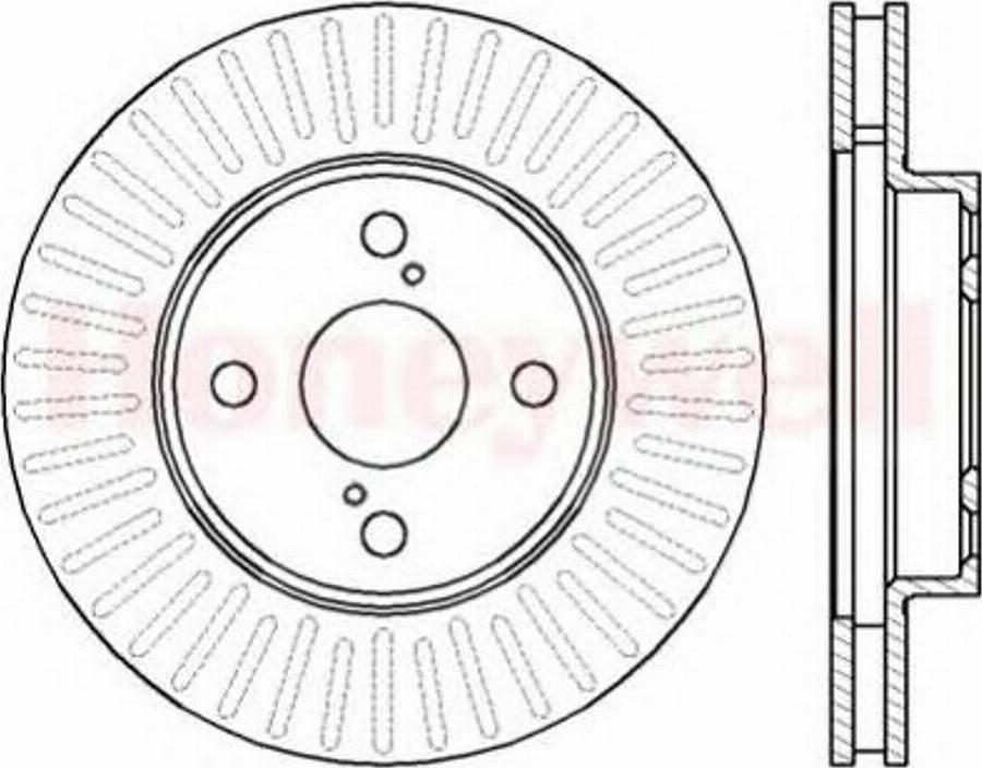 BENDIX 562414 B - Тормозной диск unicars.by