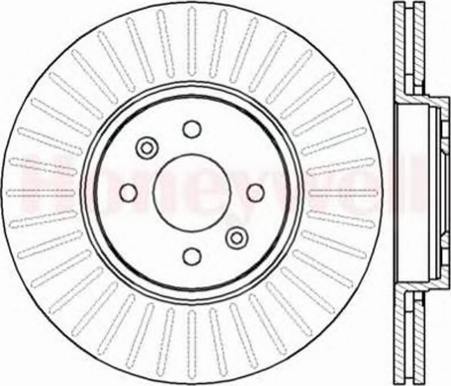 BENDIX 562410B - Тормозной диск unicars.by