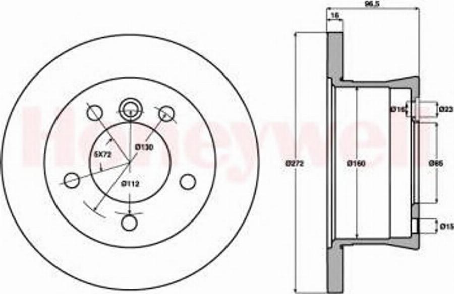 BENDIX 562482 B - Тормозной диск unicars.by