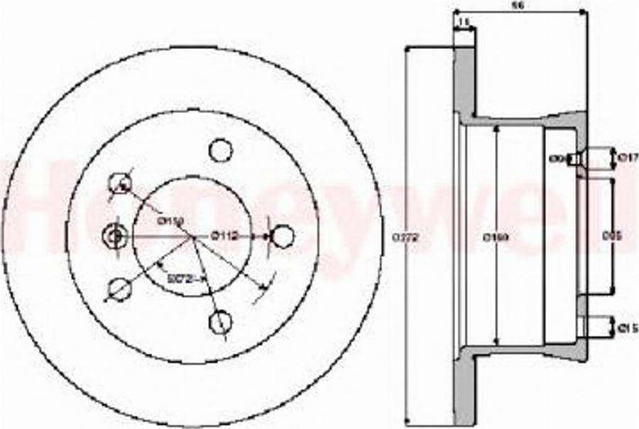 BENDIX 562471 B - Тормозной диск unicars.by