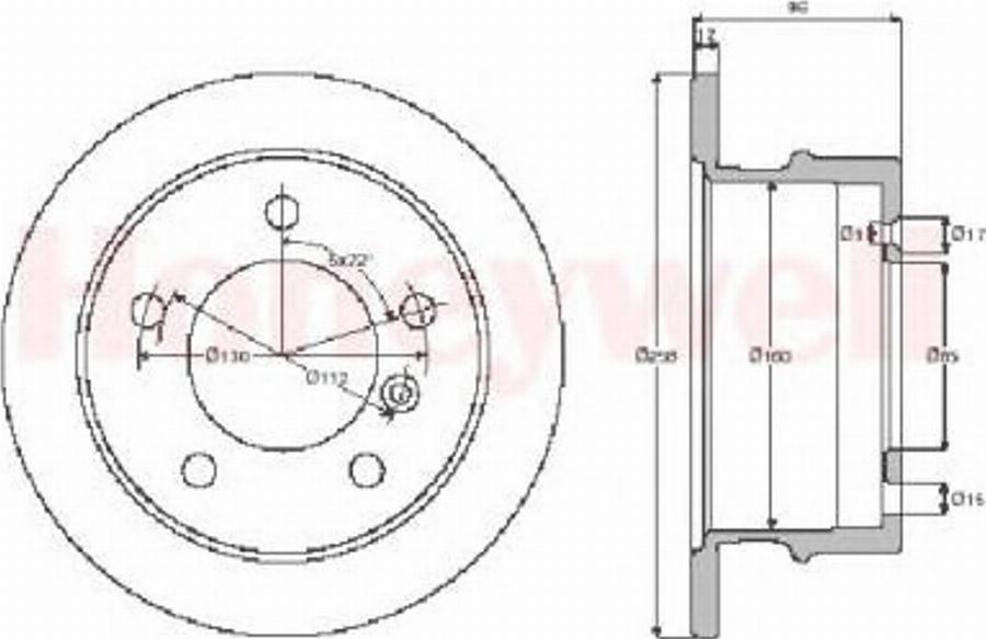 BENDIX 562473B - Тормозной диск unicars.by