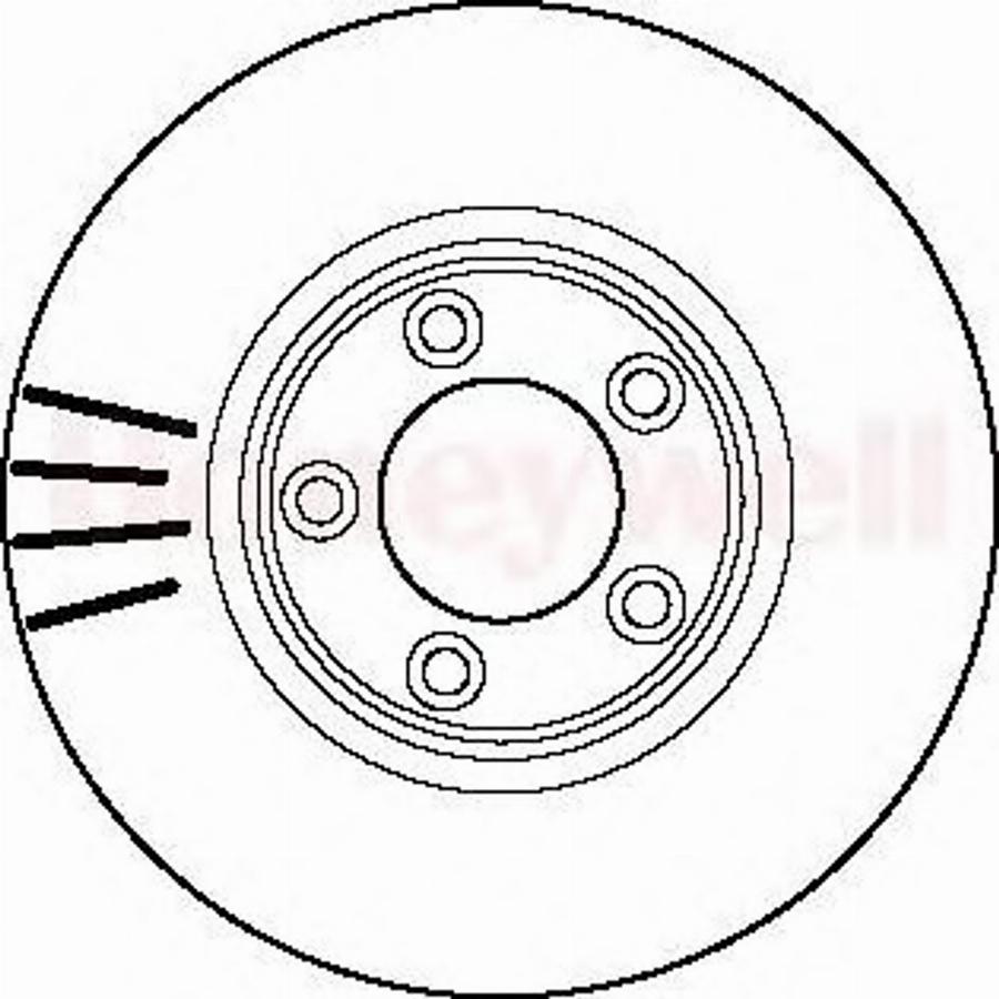 BENDIX 562145 B - Тормозной диск unicars.by