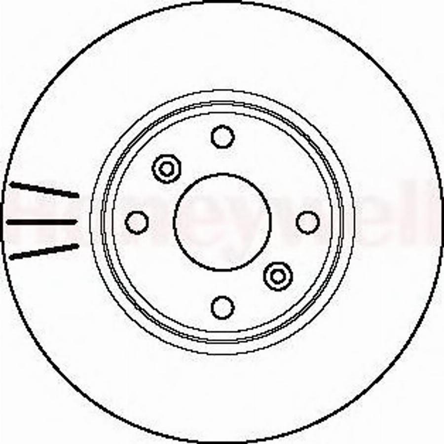 BENDIX 562103 B - Тормозной диск unicars.by