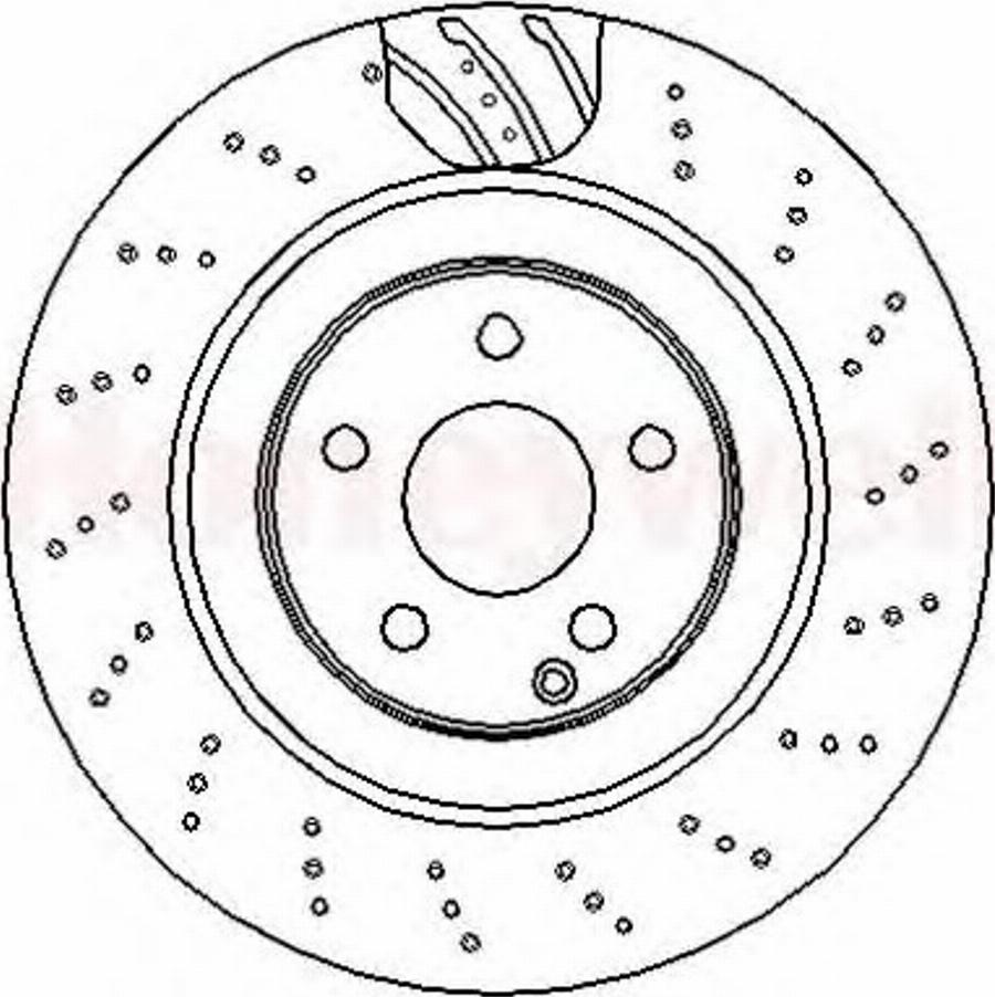 BENDIX 562345B - Тормозной диск unicars.by