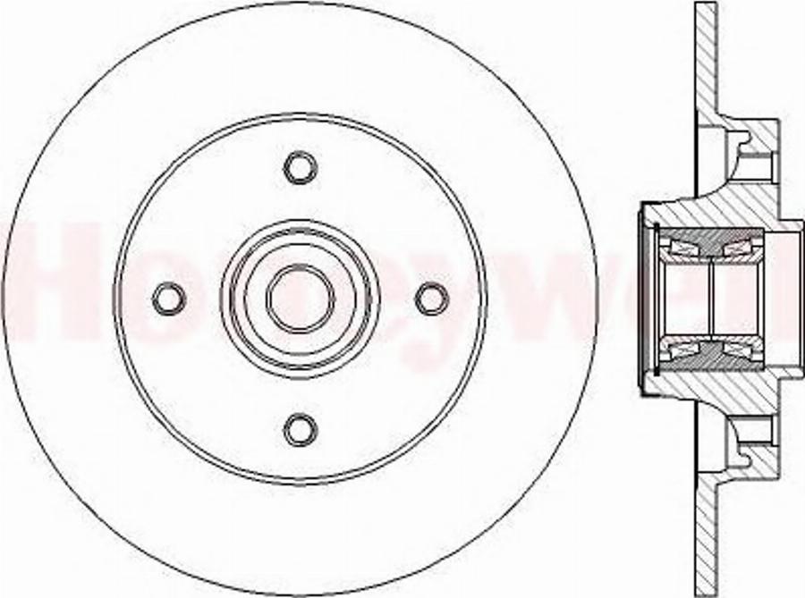 BENDIX 562374B - Тормозной диск unicars.by