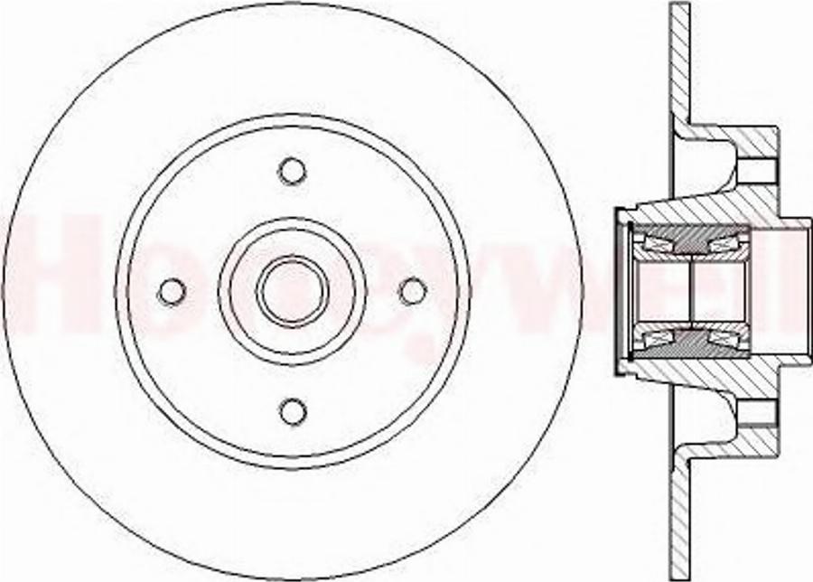 BENDIX 562376B - Тормозной диск unicars.by