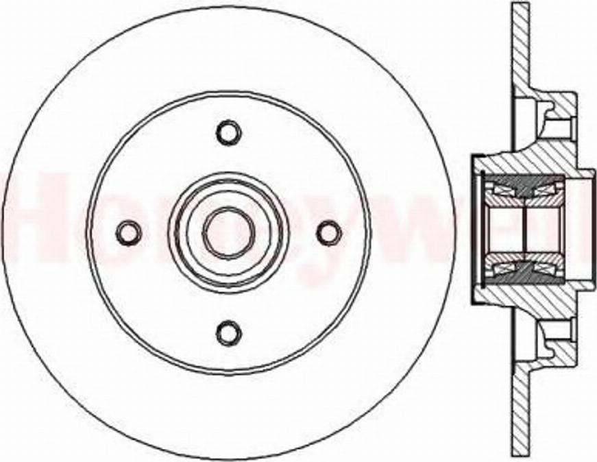 BENDIX 562373B - Тормозной диск unicars.by