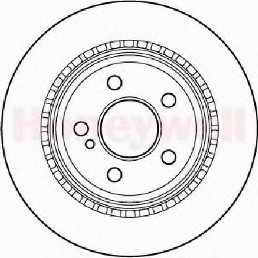 BENDIX 562242 B - Тормозной диск unicars.by