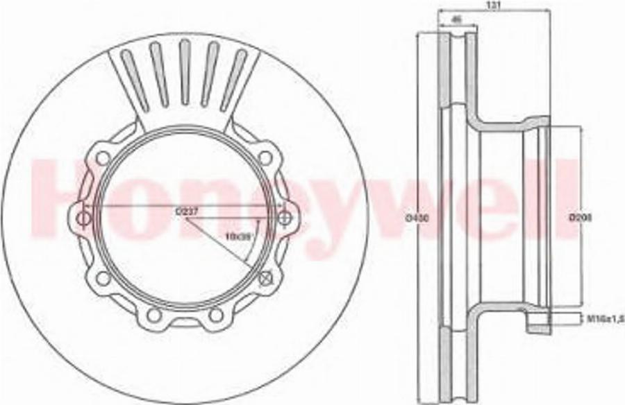 BENDIX 567500B - Тормозной диск unicars.by