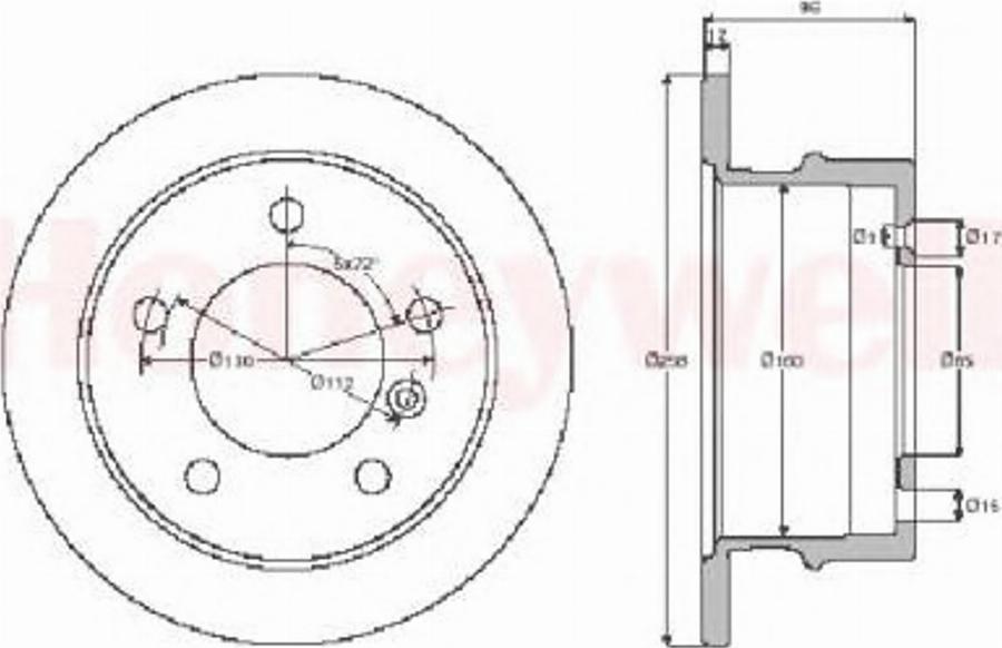 BENDIX 567771 B - Тормозной диск unicars.by