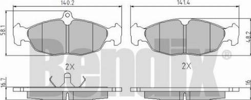 BENDIX 510118 - Тормозные колодки, дисковые, комплект unicars.by