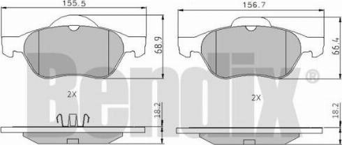 BENDIX 510376 - Тормозные колодки, дисковые, комплект unicars.by