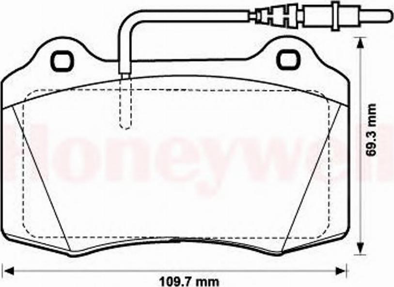 BENDIX 571999B - Тормозные колодки, дисковые, комплект unicars.by