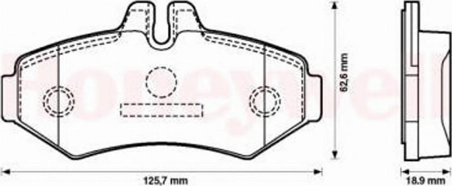 BENDIX 571950B - Тормозные колодки, дисковые, комплект unicars.by