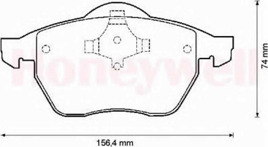 BENDIX 571900B - Тормозные колодки, дисковые, комплект unicars.by