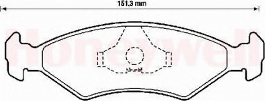 BENDIX 571914X - Тормозные колодки, дисковые, комплект unicars.by