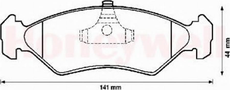 BENDIX 571913X - Тормозные колодки, дисковые, комплект unicars.by